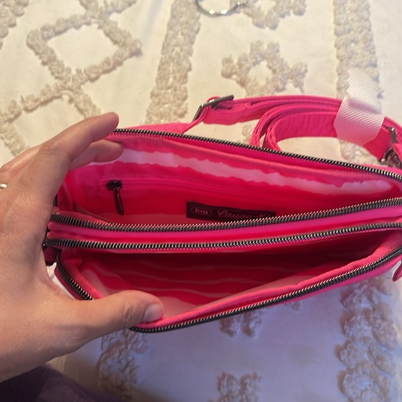 NWT Lug Coupe XL Barbie Core Pink Convertible Crossbody Belt Bag - Picture 3 of 4
